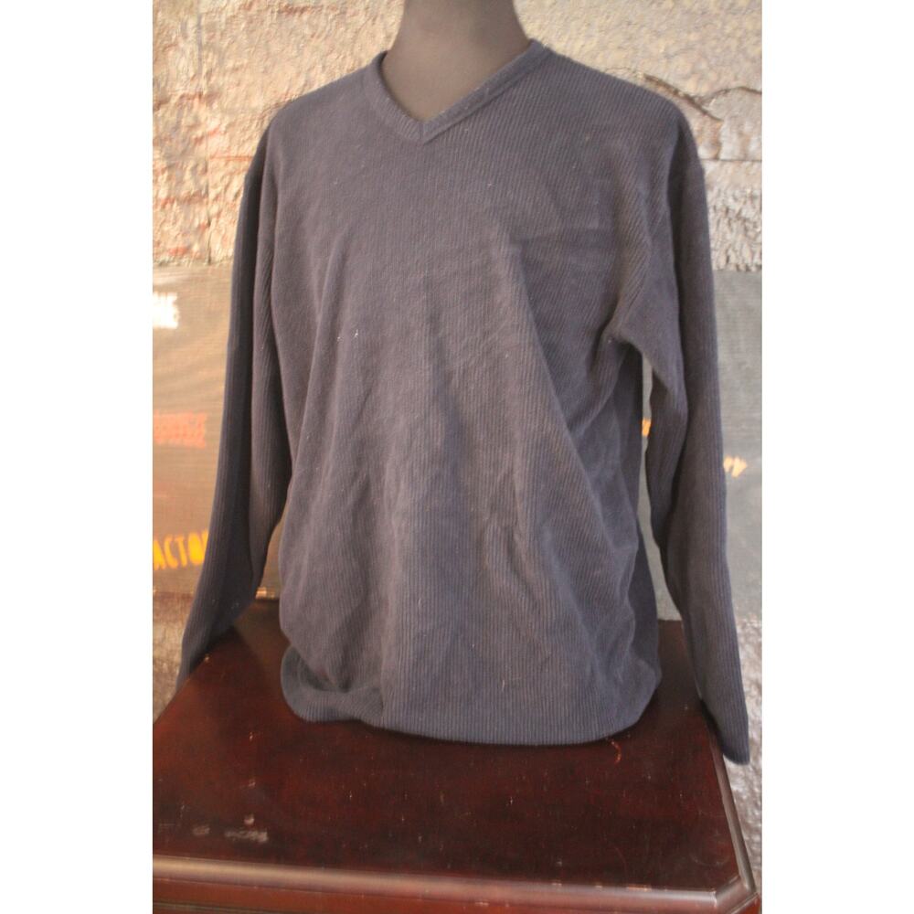 Vintage Guess V Neck Knit Sweater XL Black Minimal Streetwear Pullover